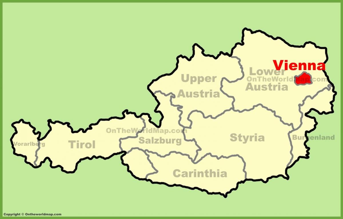 地図ウィーンの位置
