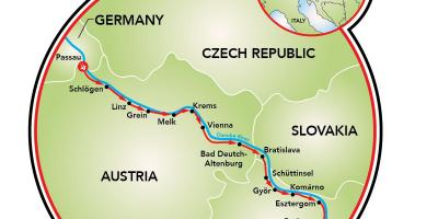 Passauウィーンバイクの地図