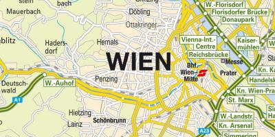ウィーンの地図