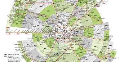 地図ウィーンの輸送ゾーン