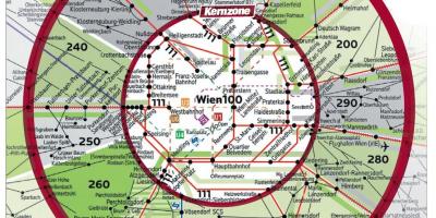 ウィーン100ゾーンの地図