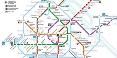 ウィーン地下鉄の地図
