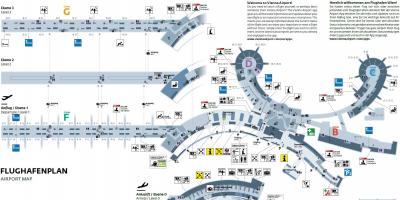 ウィーンオーストリアの空港地図