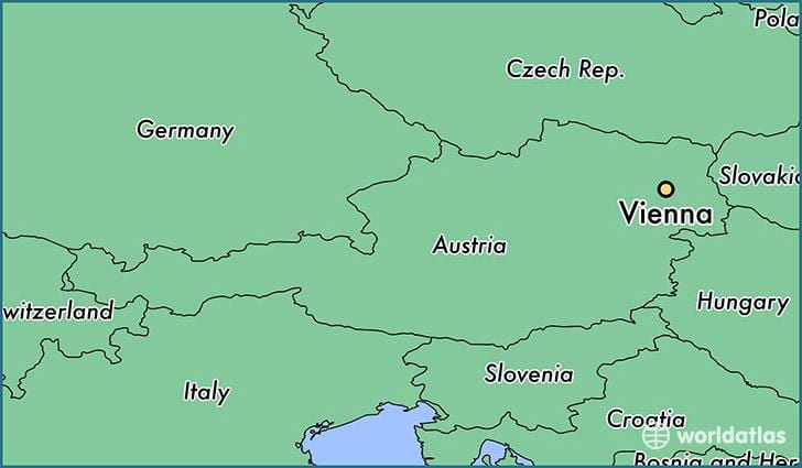 ウィーンの地図
