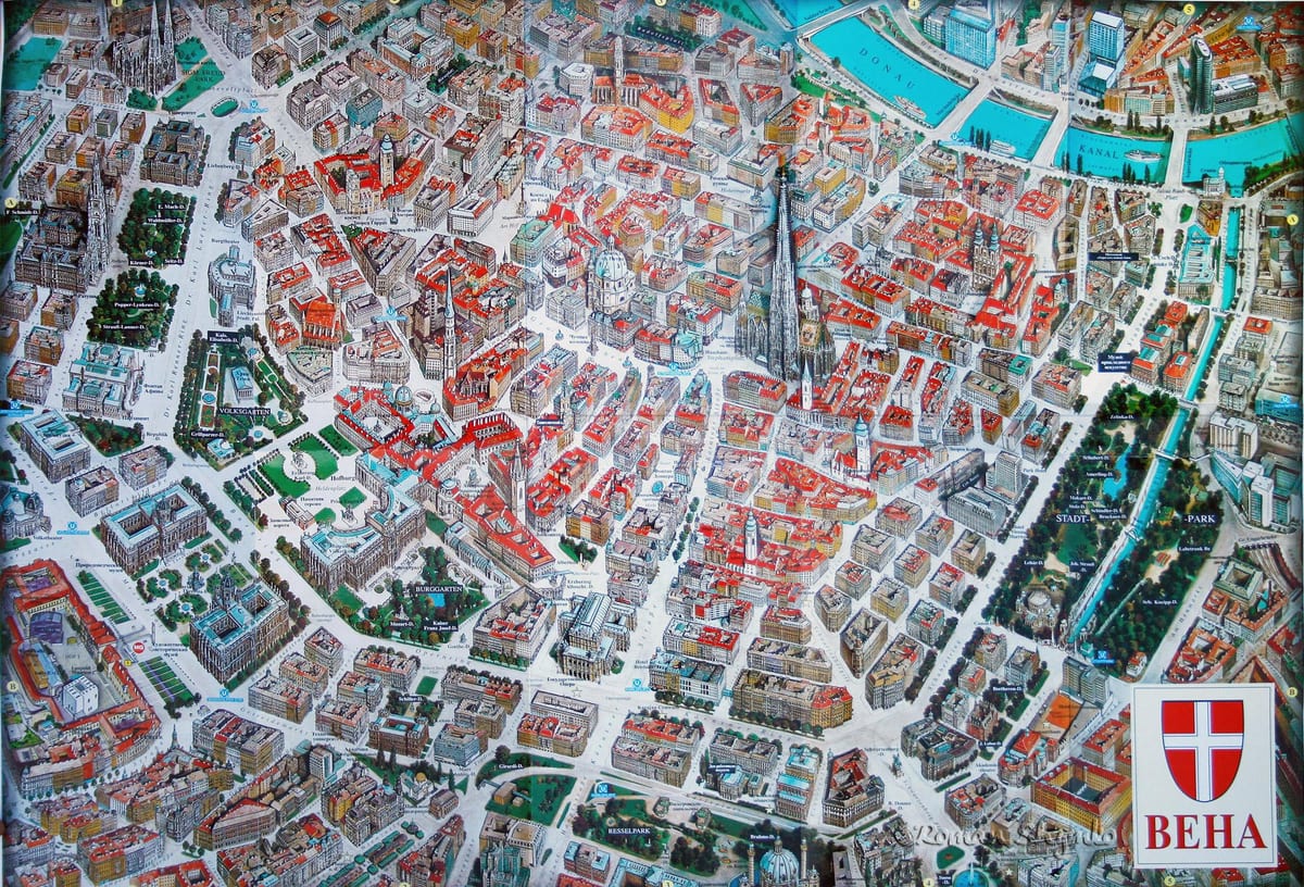 地図のウィーン3d