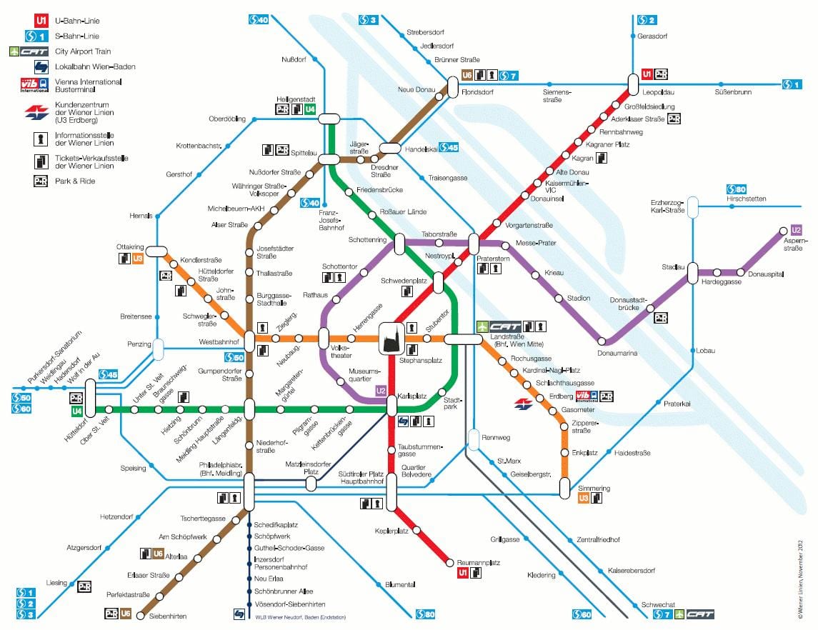 ウィーンツの地図
