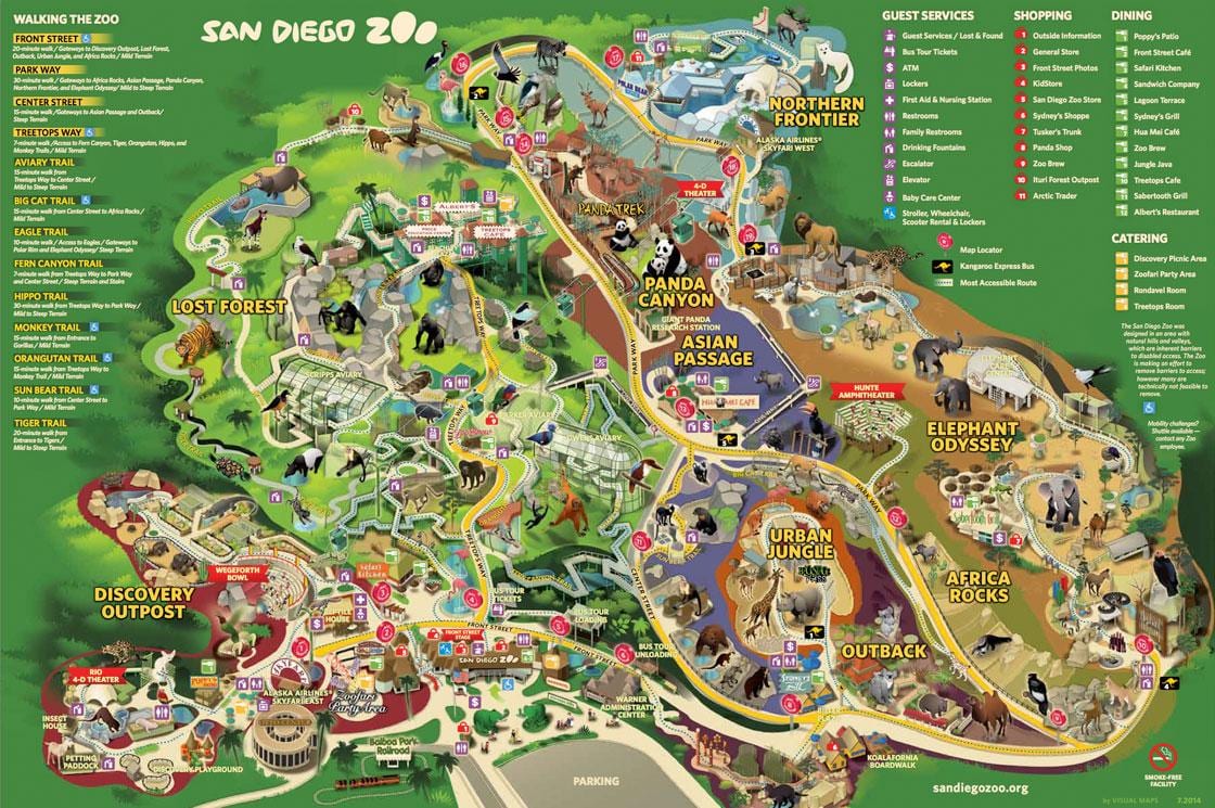 地図のウィーン動物園