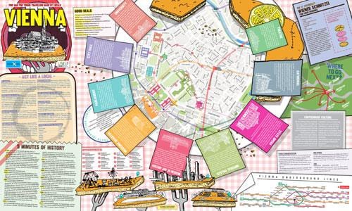 地図の使用でウィーン