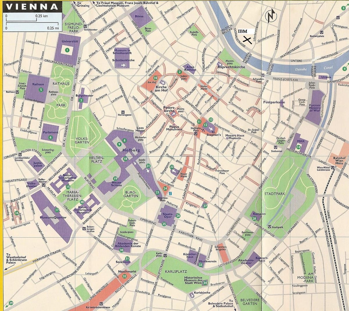 地図の百貨店のウィーン 