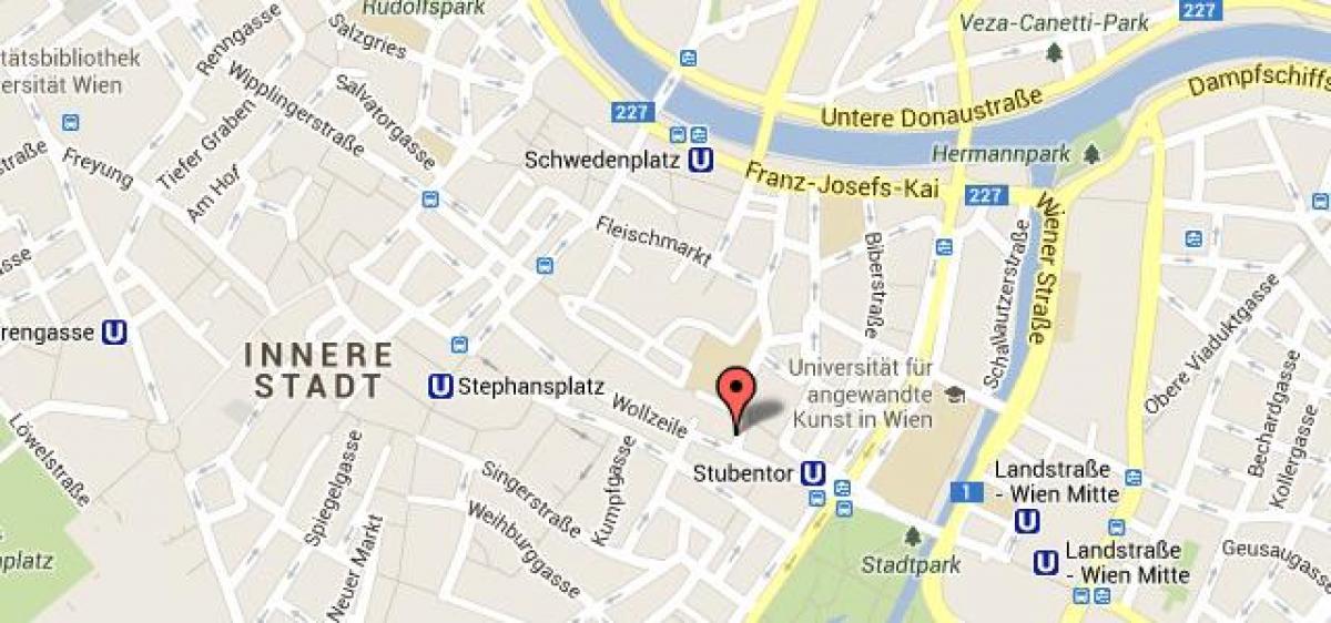 地図stephansplatzウィーンの地図