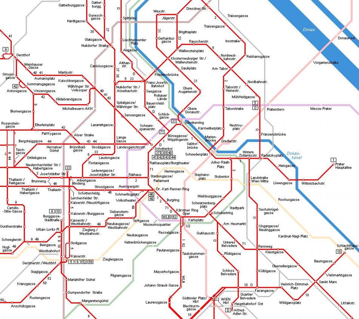 ウィーンオーストリアム地図