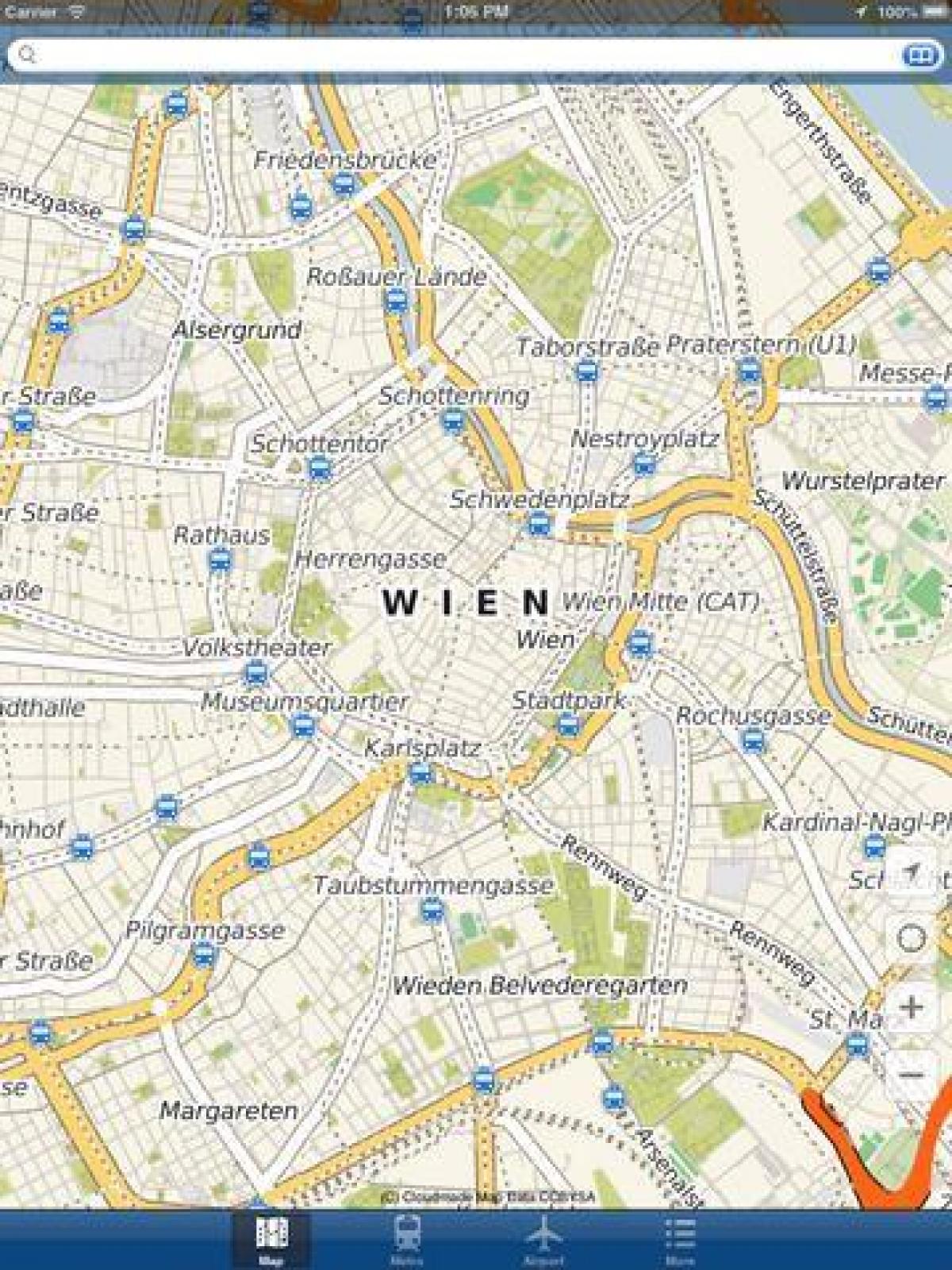 ウィーンの地図アプリ
