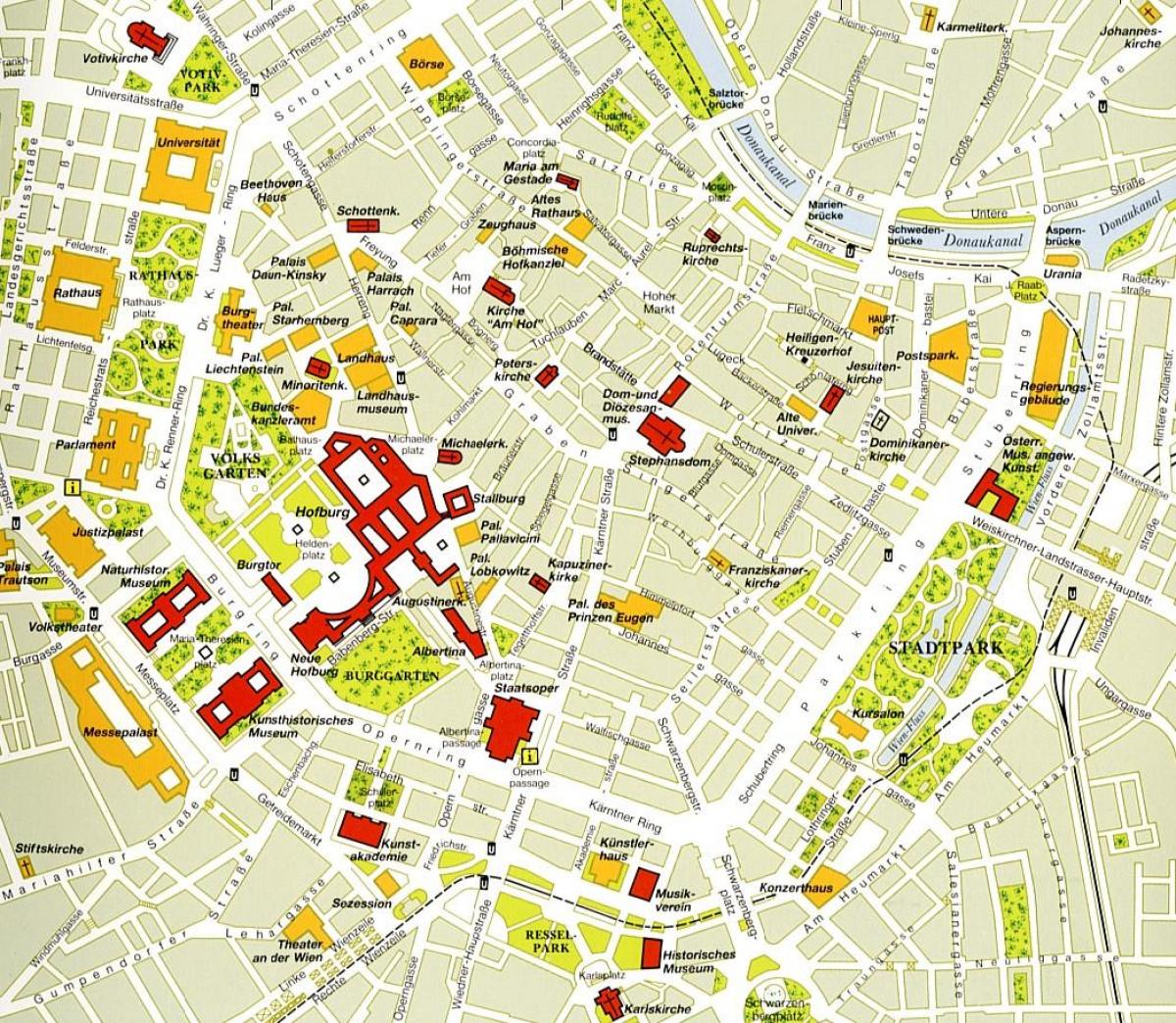 ウィーンセンター地図