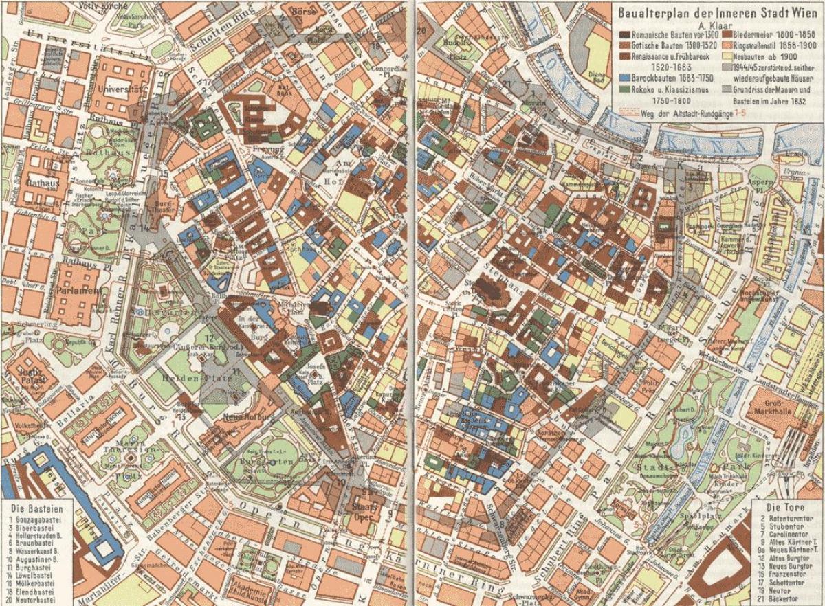 ウィーン旧市街地図