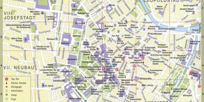 ウィーンの市内地図