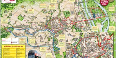 ビッグバスツアーウィーンの地図