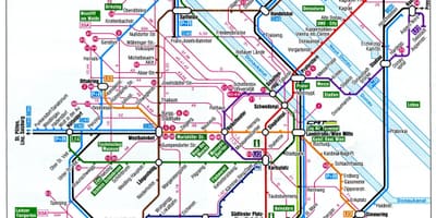 地図のウィーンオーストリア車