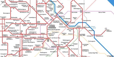 ウィーン列車の地図