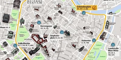 ウィーントラム地図2016年