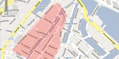 地図ウィーンのレッドライトディストリクト