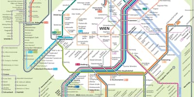 ウィーンライトレールの地図
