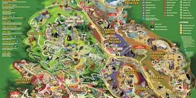 地図のウィーン動物園