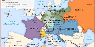 地図のウィーンと周辺国