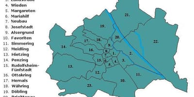 ウィーン地区地図