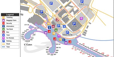 ウィーン空港地図
