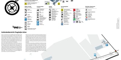 ウィーン空港の出発地図