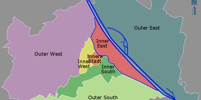 地ウィーンの地図