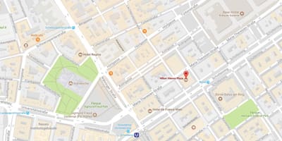 地図のヒルトンウィーン