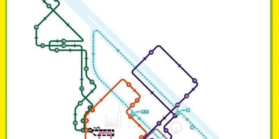 ウィーンのホテルツアーの地図
