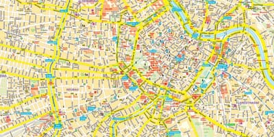 ウィーン市内の地図
