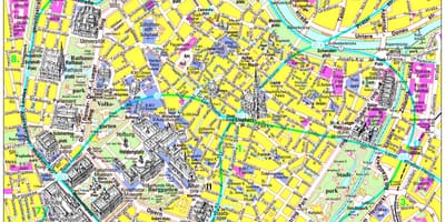 ウィーン訪問場所の地図