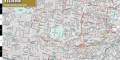 地図streetwiseウィーン